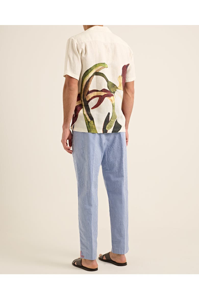Alex Gingham Relaxed-Fit Trousers, Alternate, color, BLUE/WHITE