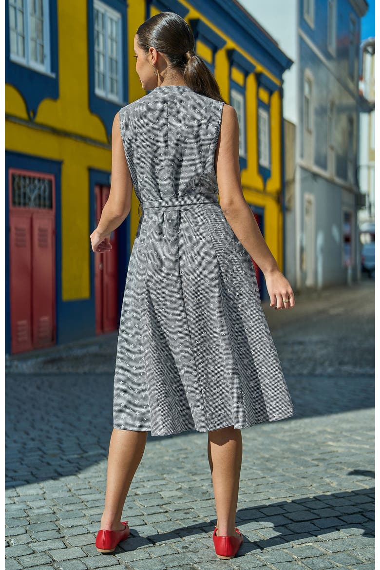 Broderie Embroidered Shirt Dress, Alternate, color, Black