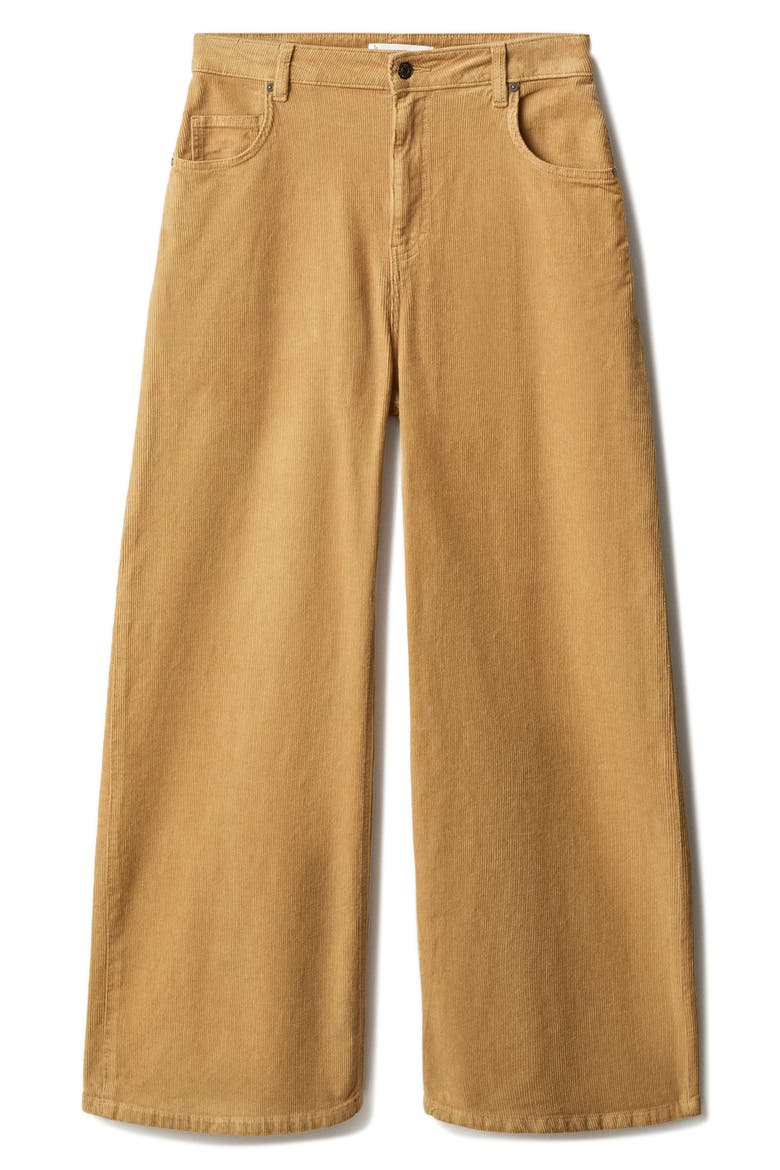 Wide Leg Corduroy Pants, Alternate, color, CARAMEL
