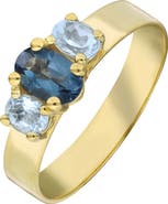 Bony Levy 14K Gold Blue Topaz Ring