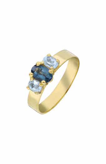 Bony Levy 14K Gold Blue Topaz Ring