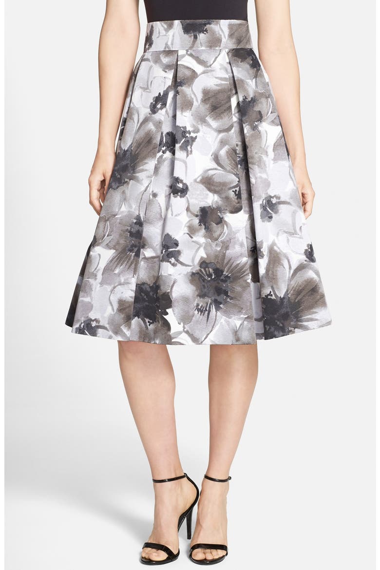 Pleated Ball Skirt, Main, color, GREY