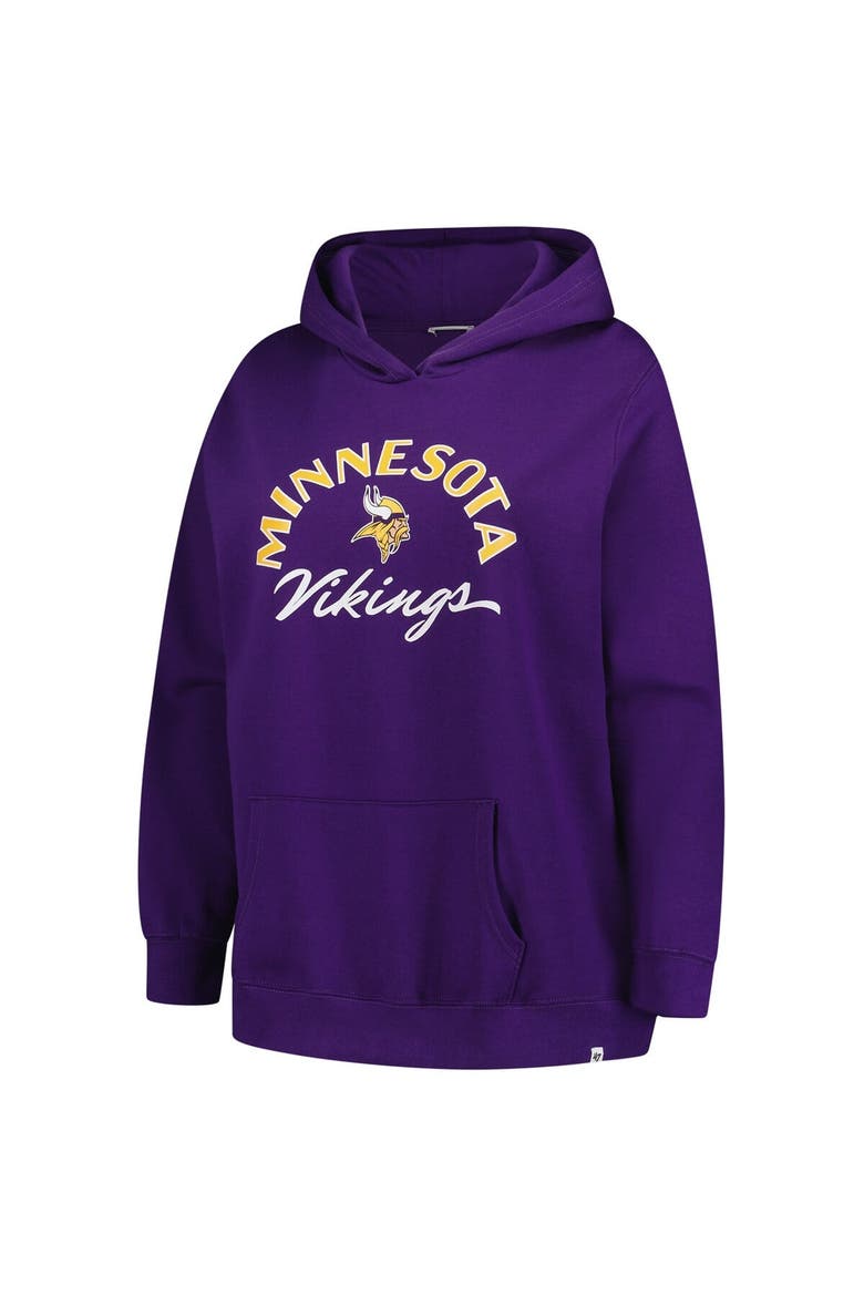 Women's '47 Purple Minnesota Vikings Plus Size Whirlwind Naomi Hoodie, Alternate, color, Purple