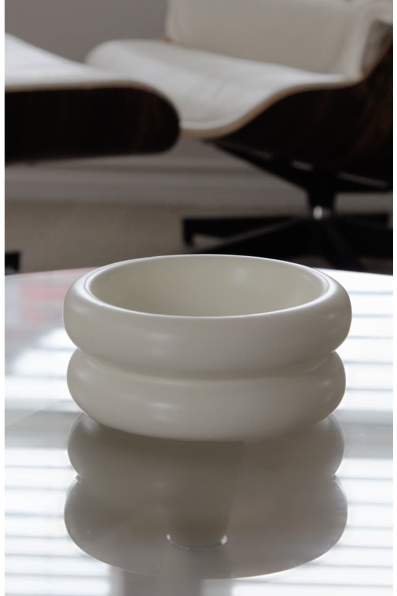 Halo Elevated Cat Bowl, Alternate, color, WHITE