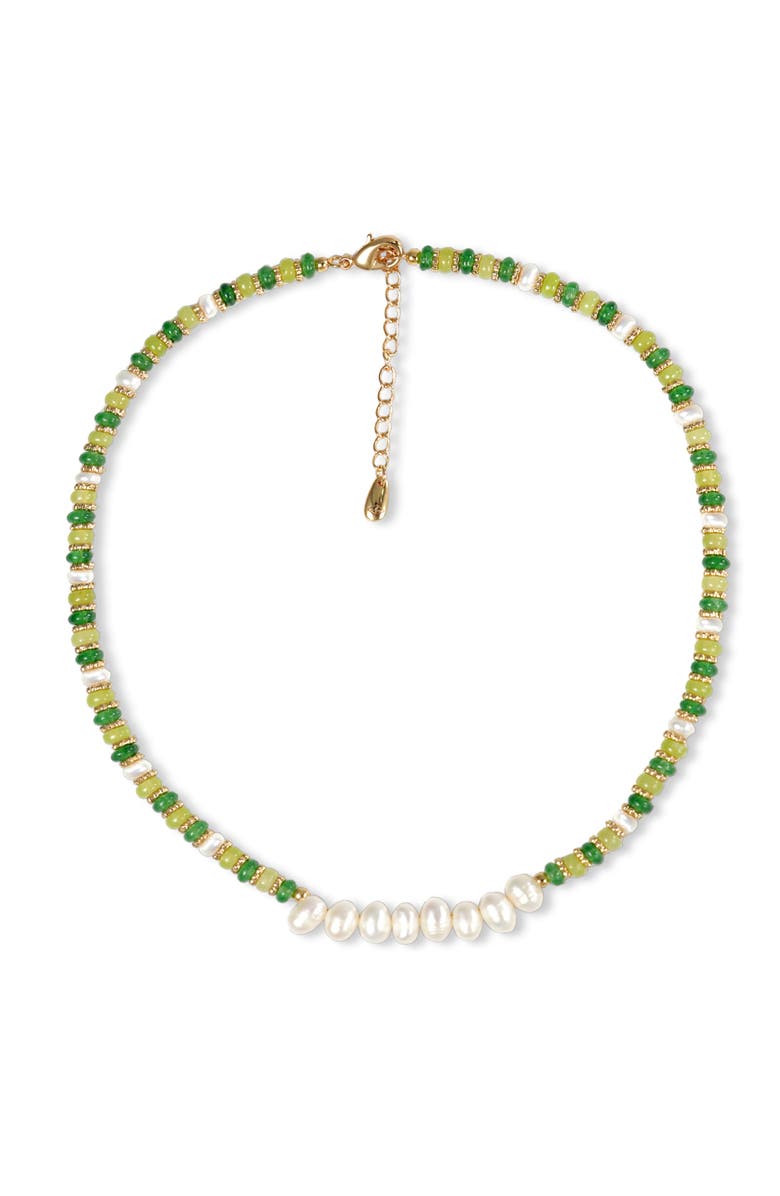 RC RETRO CHIC Thetis Necklace, Main, color, Green & White