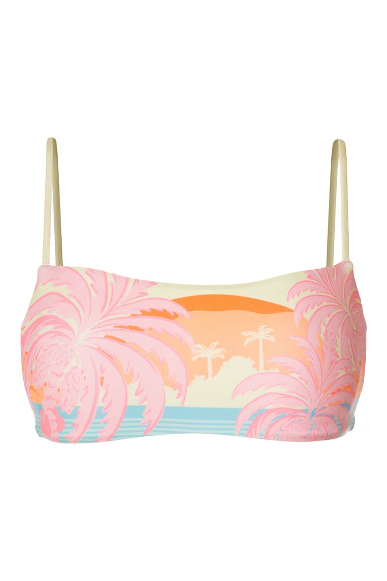 Scape Pastel Mirage Reversible Bikini Top, Alternate, color, OPEN GREEN