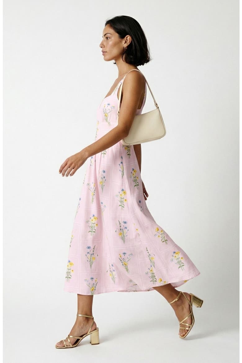 Jamie Floral Print Dress, Alternate, color, PINK A BOO AOP ELSE
