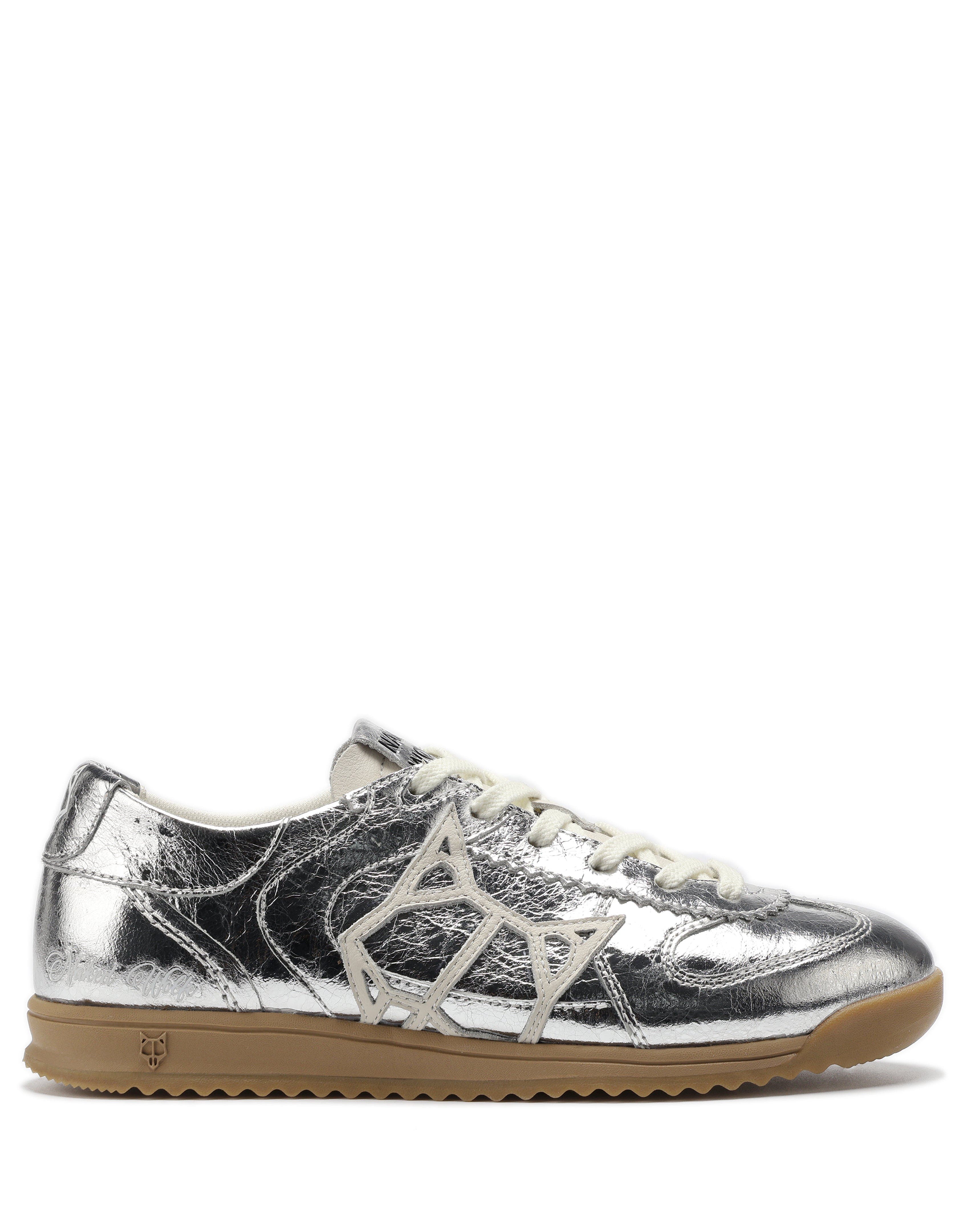 Naked Wolfe Exposuree Leather Sneaker, Alternate, color, Silver