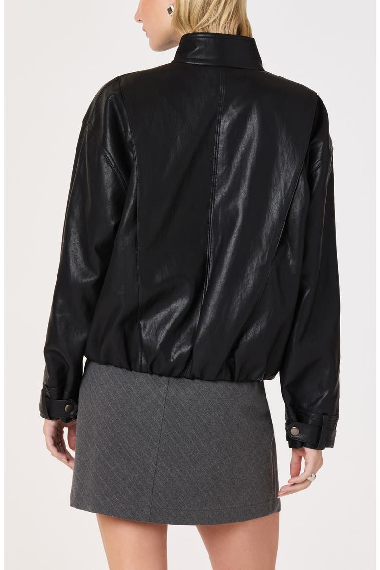 Jett Faux Leather Jacket, Alternate, color, BLACK