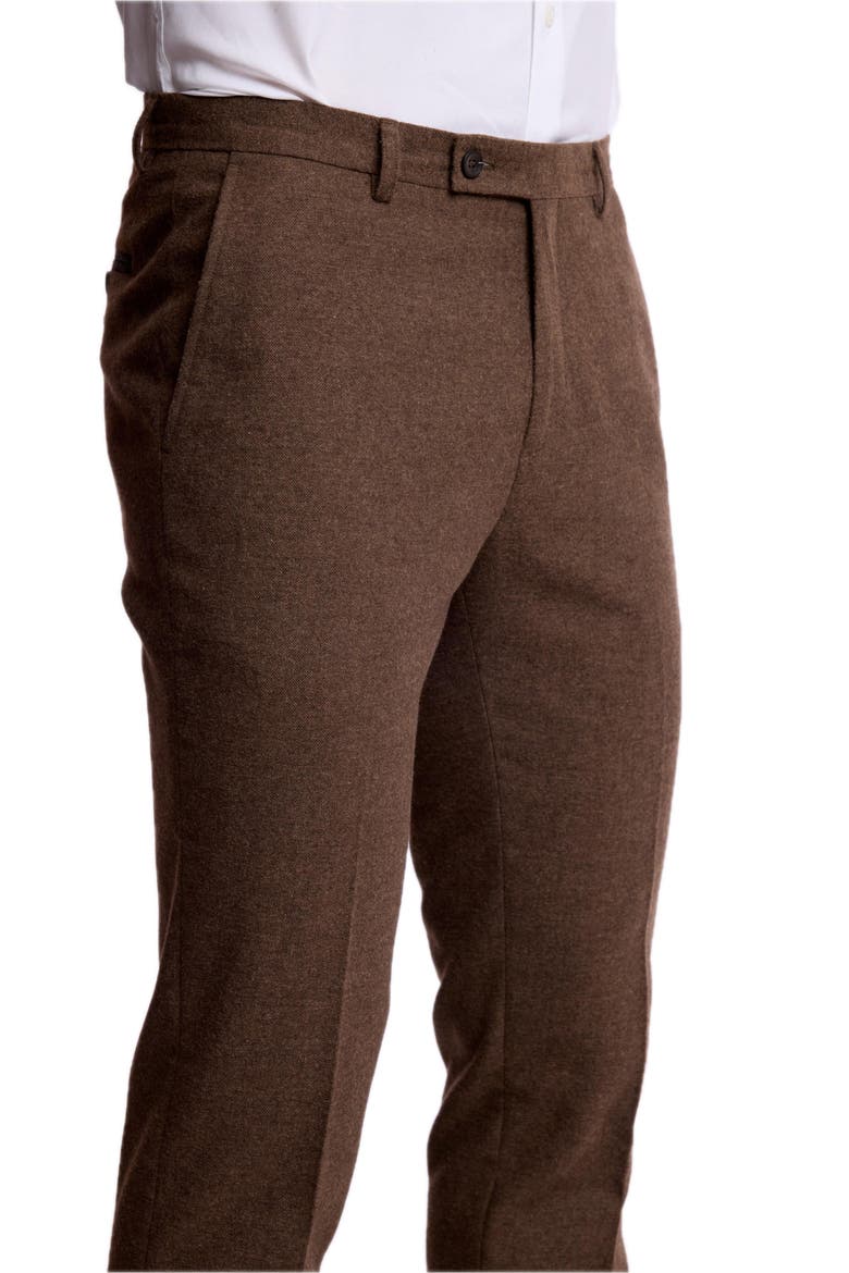 Downing Slim Fit Suit Separates Pants, Alternate, color, BROWN TWEED