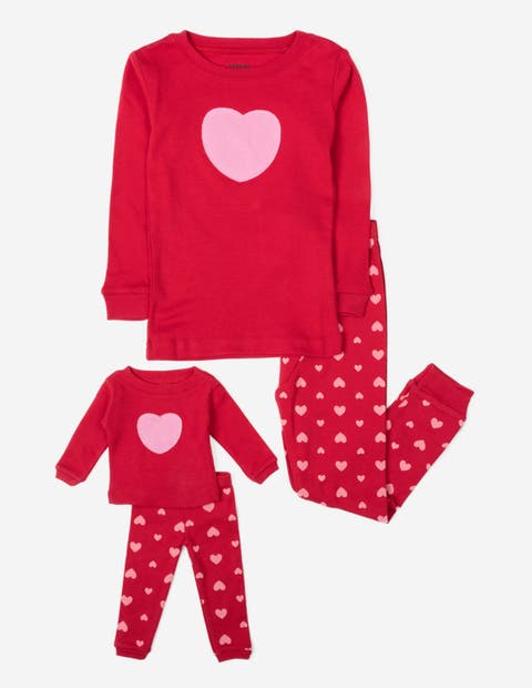 Girls 2-pc. Cotton Pajamas with Matching Doll Accessory - Spring & Everyday Prints (Toddler, Little Kid & Big Kid)
