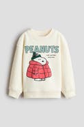 H&M Printed Brushed-inside Sweatshirt