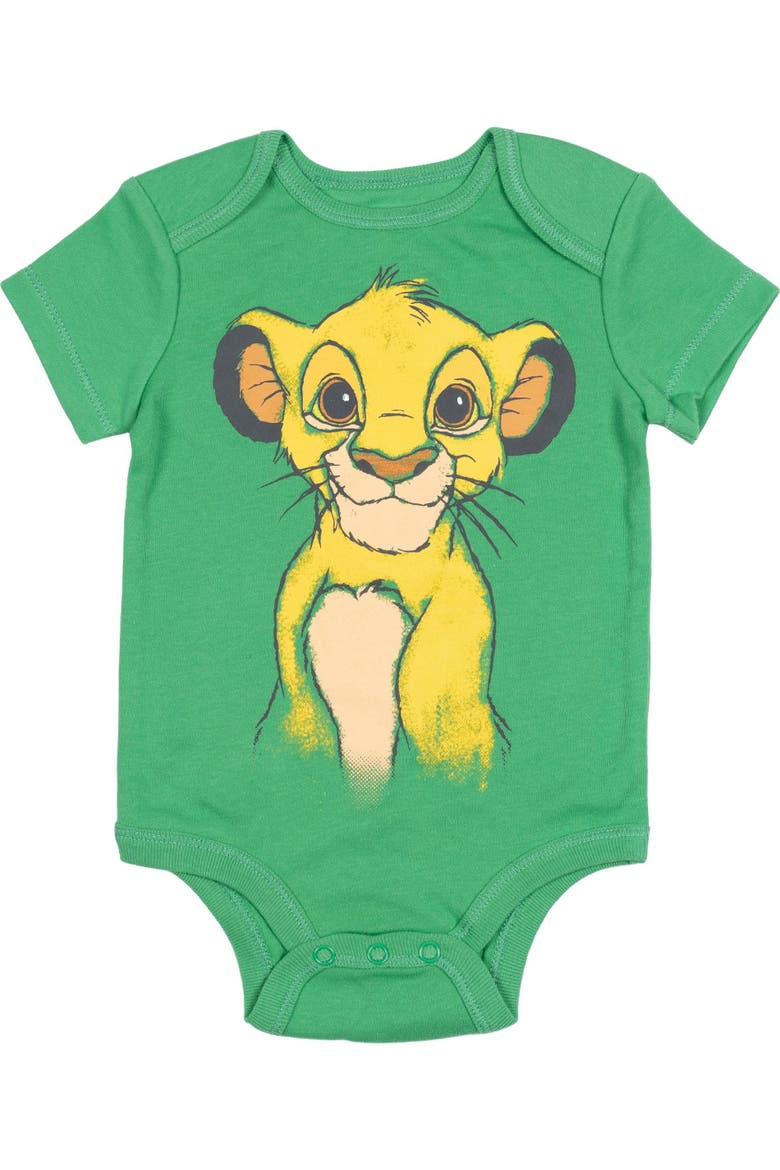 5-Pack Short Sleeve Bodysuits, Alternate, color, Disney Rainbow Multi