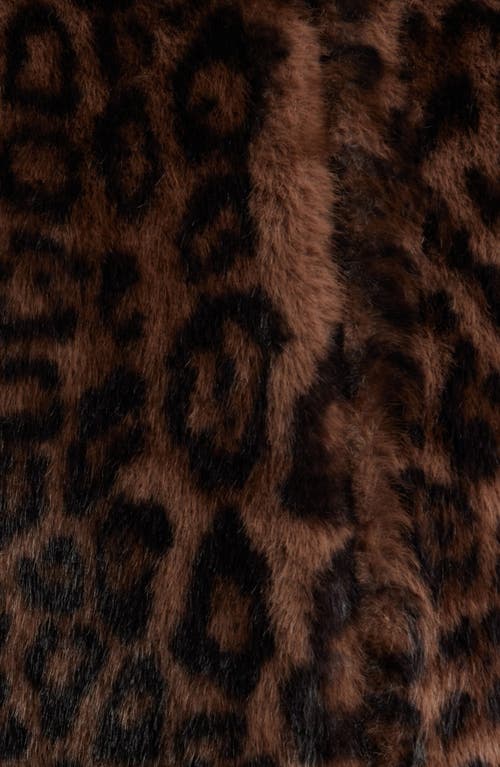 Bcbg Faux Shearling Crop Jacket In Brown