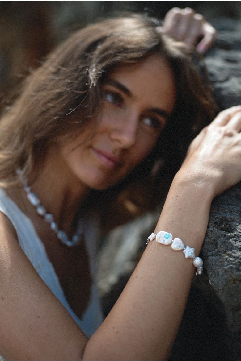 Celestial Garden Pearl Bracelet, Alternate, color, Freshwater Pearls