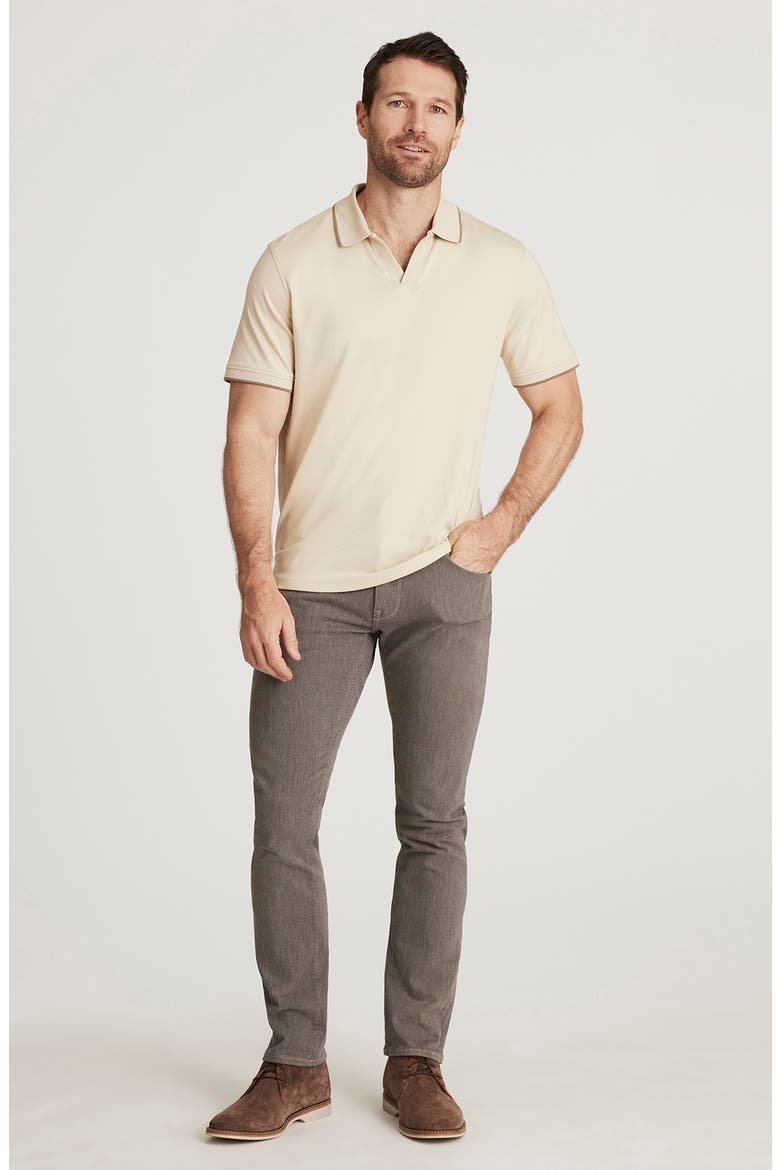Riviera Tipped Pima Cotton Polo, Alternate, color, CASTLE WALL
