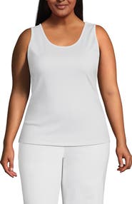 Lands' End Cotton Tank Top