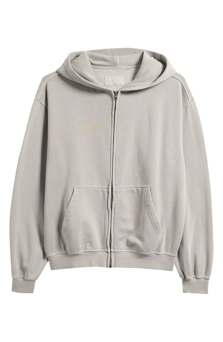 PacSun Solid Zip Hoodie, Alternate, color, Gray
