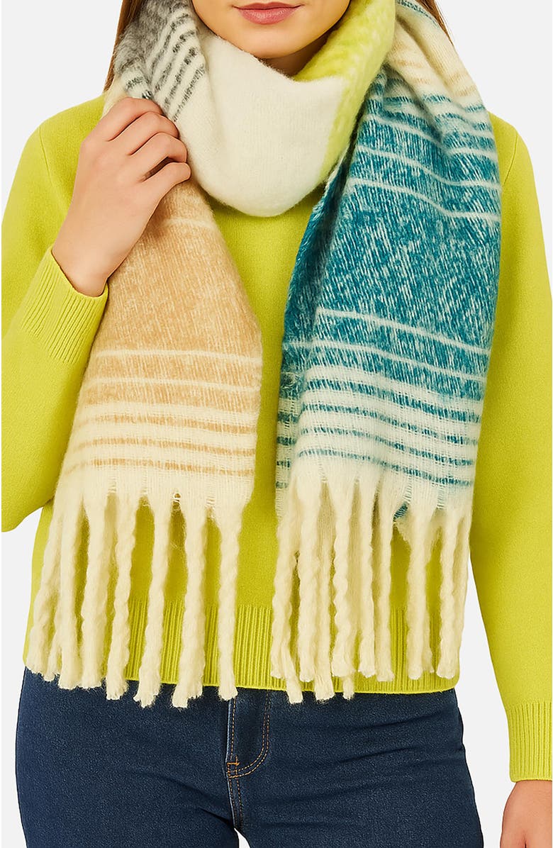 Yumi Super Fluffy Scarf, Alternate, color, Multi-Colour