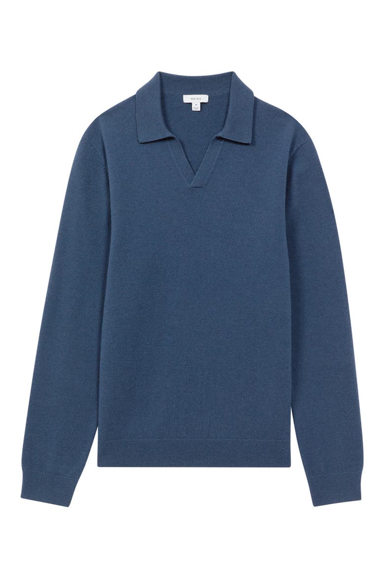 Swifts Johnny Collar Wool Sweater, Alternate, color, PETROL BLUE