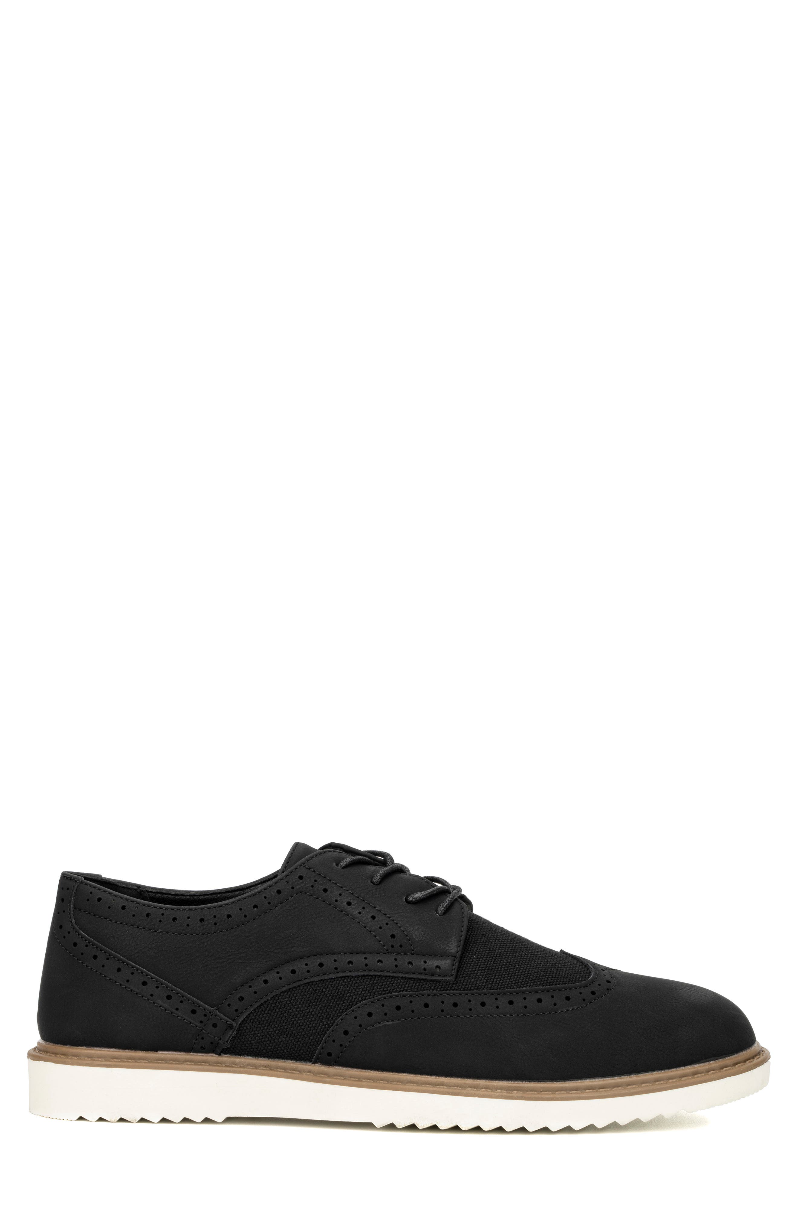 NEW YORK AND COMPANY Tyler Wingtip Loafer, Alternate, color, Black