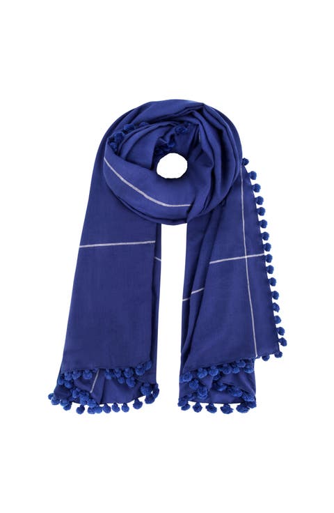 Yaser Shaw Cashmere Pashmina Pompom Shawl
