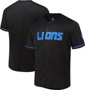 FANATICS Men's Fanatics Black Detroit Lions Pop Full-Button Jersey