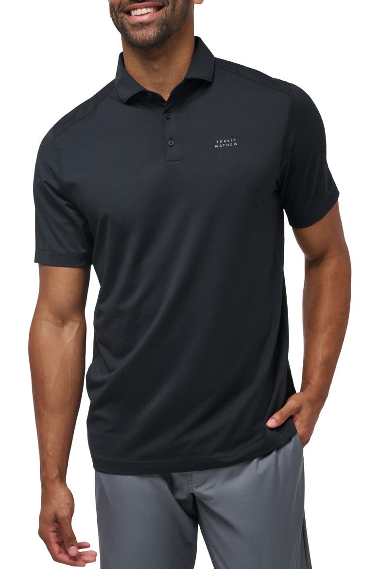 Heater Pro Performance Golf Polo, Main, color, BLACK