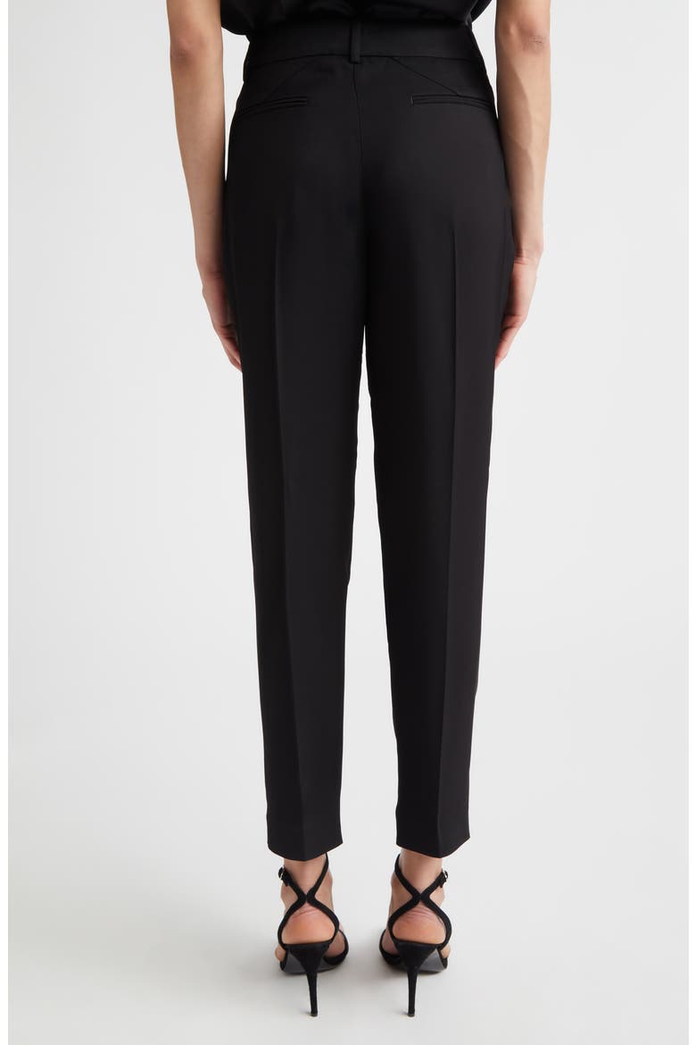 Straight Leg Tuxedo Pants, Alternate, color, BLACK
