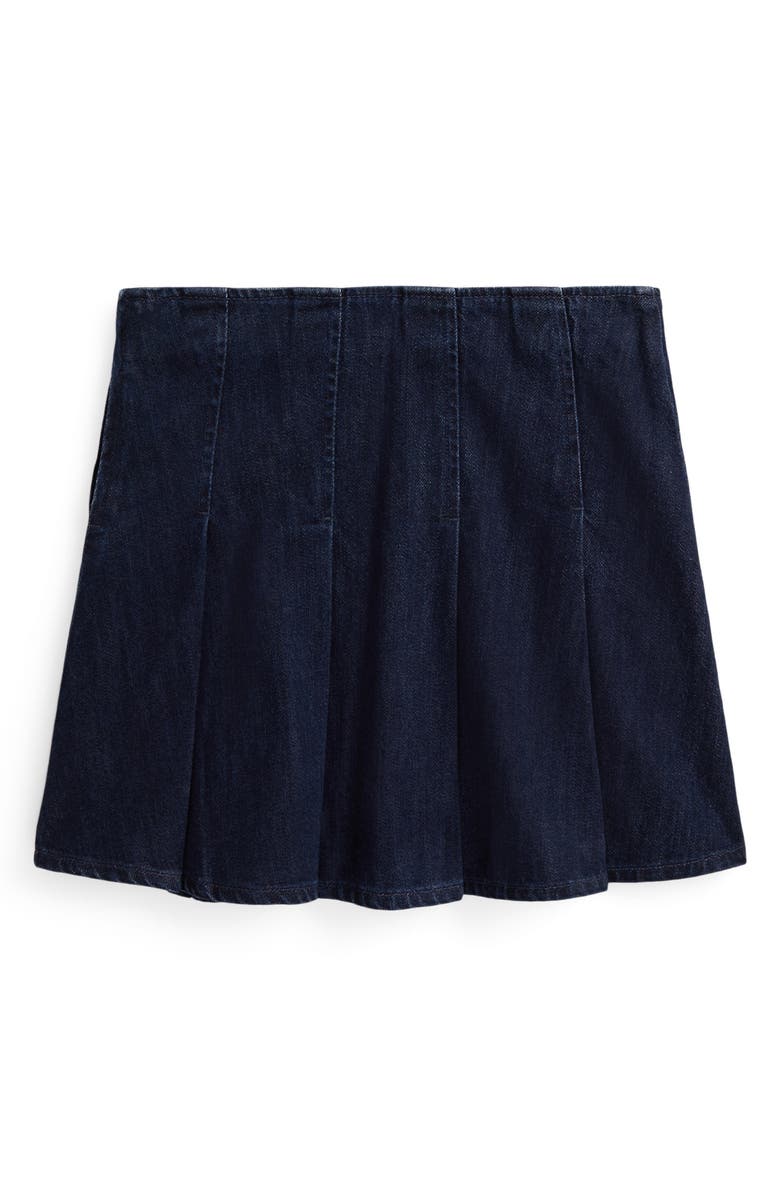 Polo Ralph Lauren Kids' Pleated Denim Skirt, Alternate, color, Aney Wash
