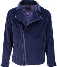 Lords of Harlech Rocky Velvet Biker Jacket
