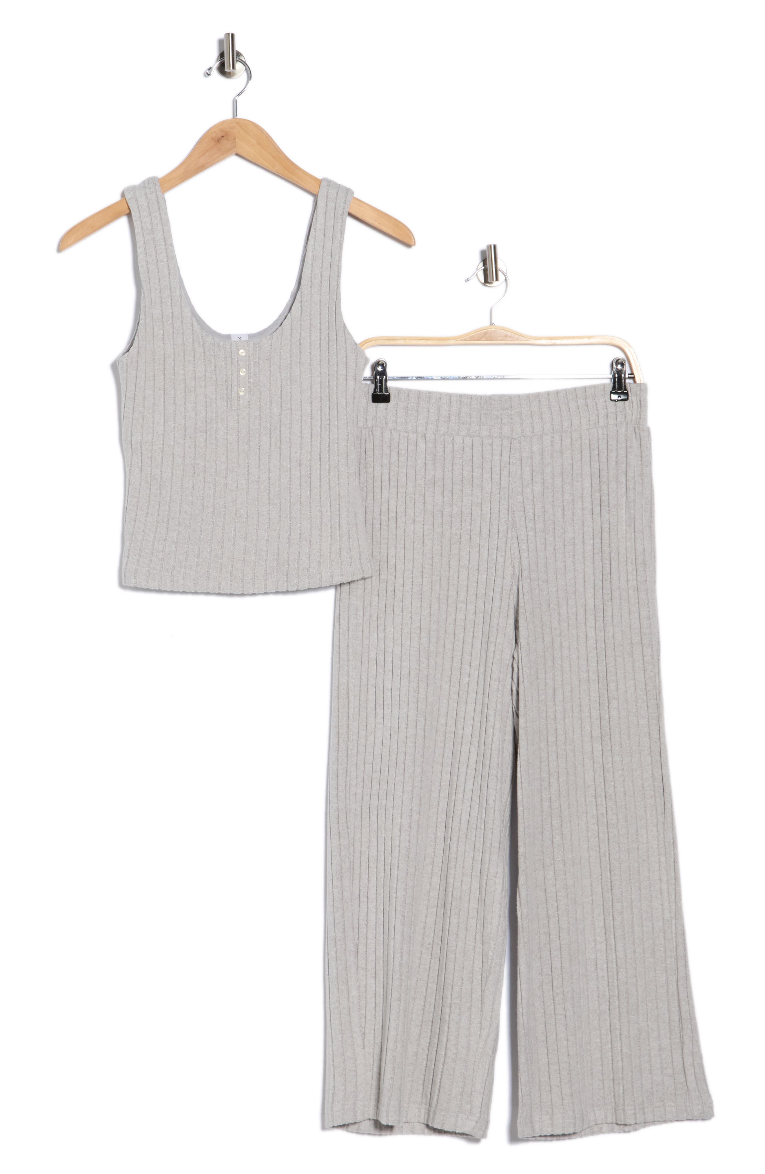 YOGALICIOUS Brushed Ribbed Long Pajamas