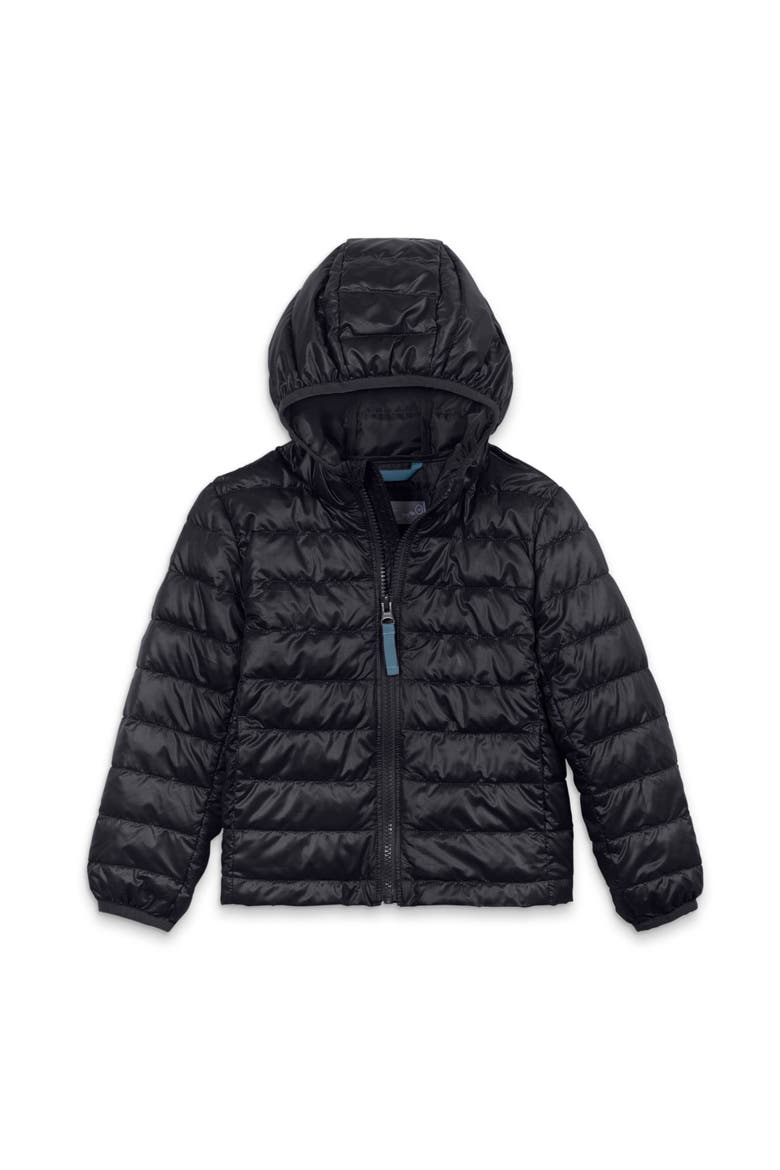 Kids Lightweight Puffer Jacket, Main, color, Black