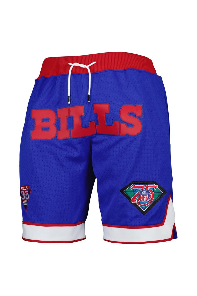 Men's Mitchell & Ness Royal Buffalo Bills 35th Anniversary Just Don Throwback Shorts, Alternate, color, Royal