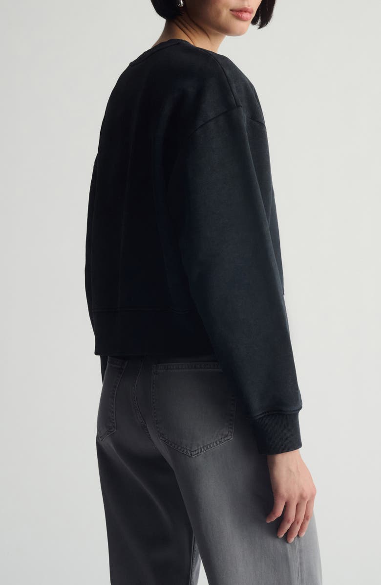 Brooklyn Industries Appliqué Logo Graphic Sweatshirt, Alternate, color, Black