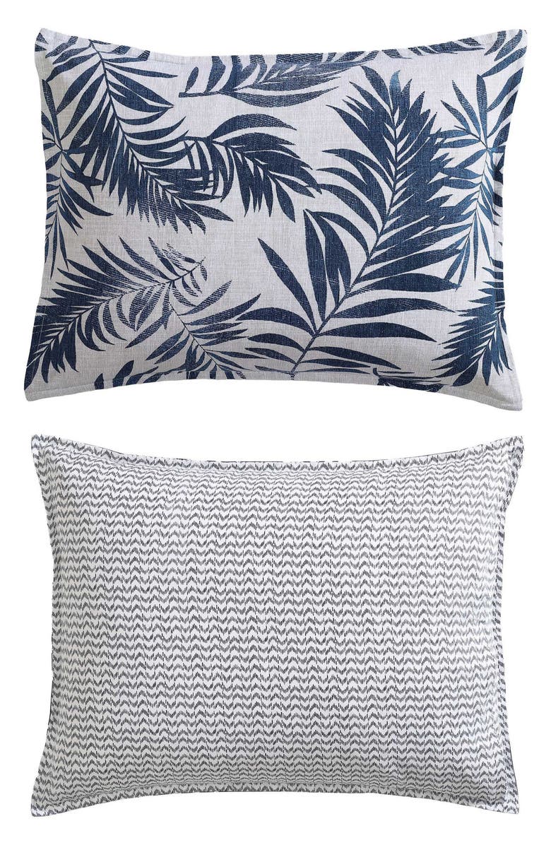 Nautica Marina Leaf Cotton Comforter Set, Alternate, color, White/ Navy