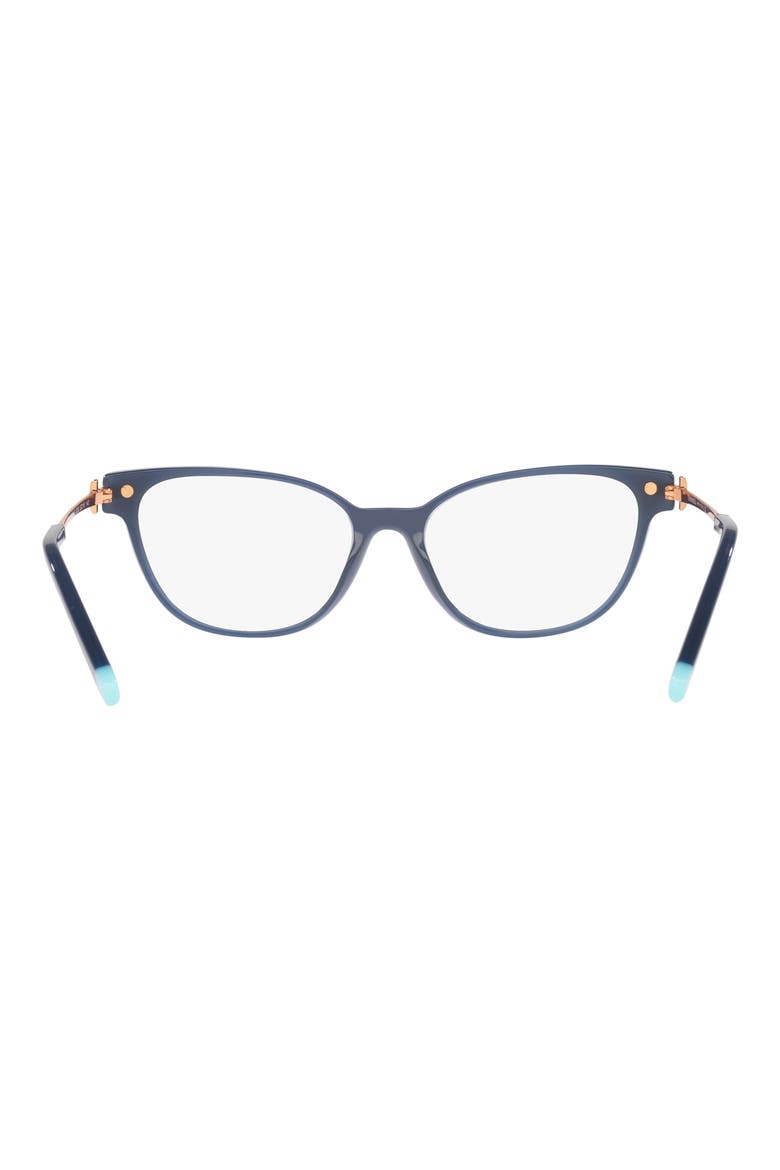 52mm Cat Eye Optical Glasses, Alternate, color, OPAL BLUE