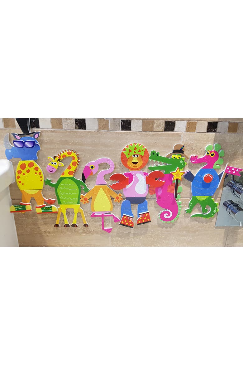 Weird & Wonderful Animals Bath Time Stickers Age 3+, Alternate, color, Multicolored