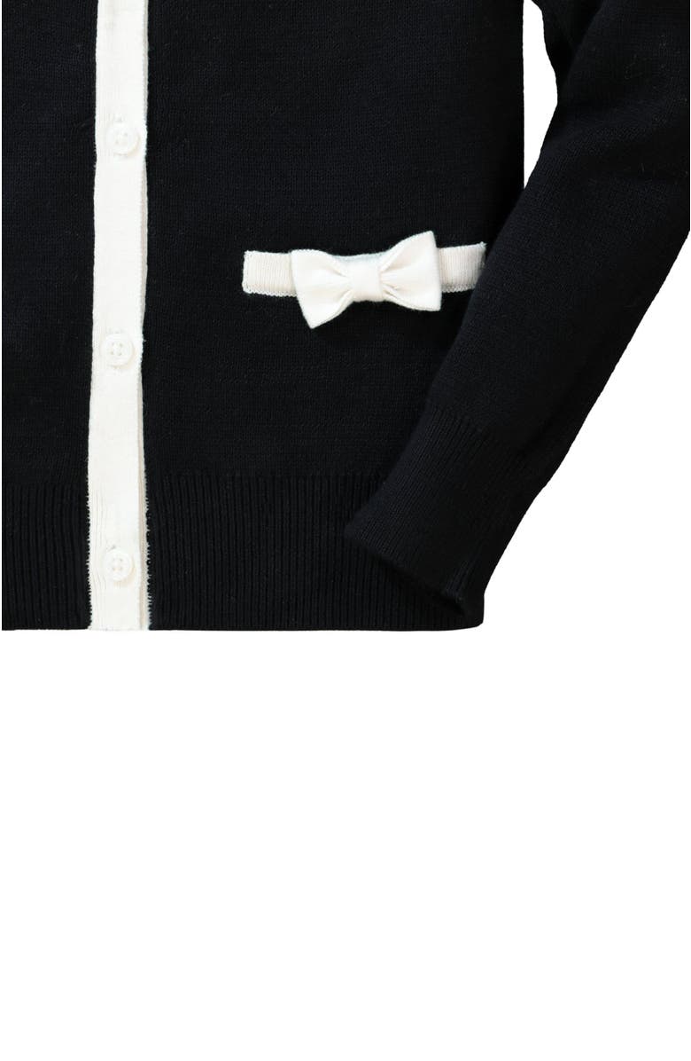 Hope & Henry Girls' Bow Pocket Cardigan, Kids, Alternate, color, 