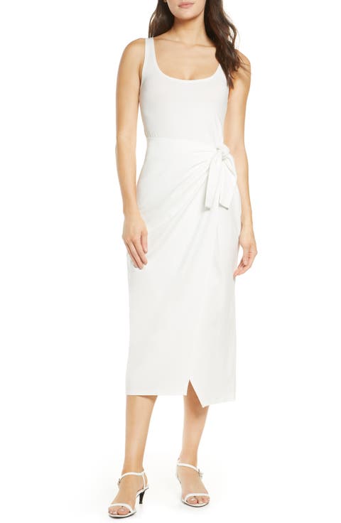 Zenna Sleeveless Faux Wrap Dress