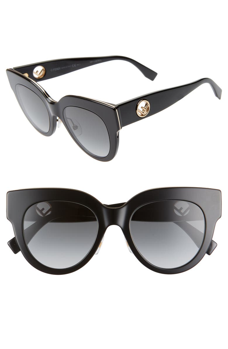 Fendi 51mm Sunglasses, Main, color,