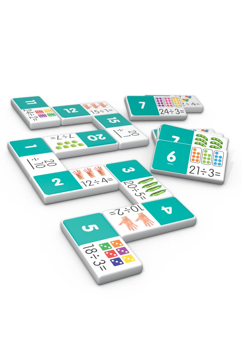 Division Match & Learn Dominoes, Alternate, color, Multicolored