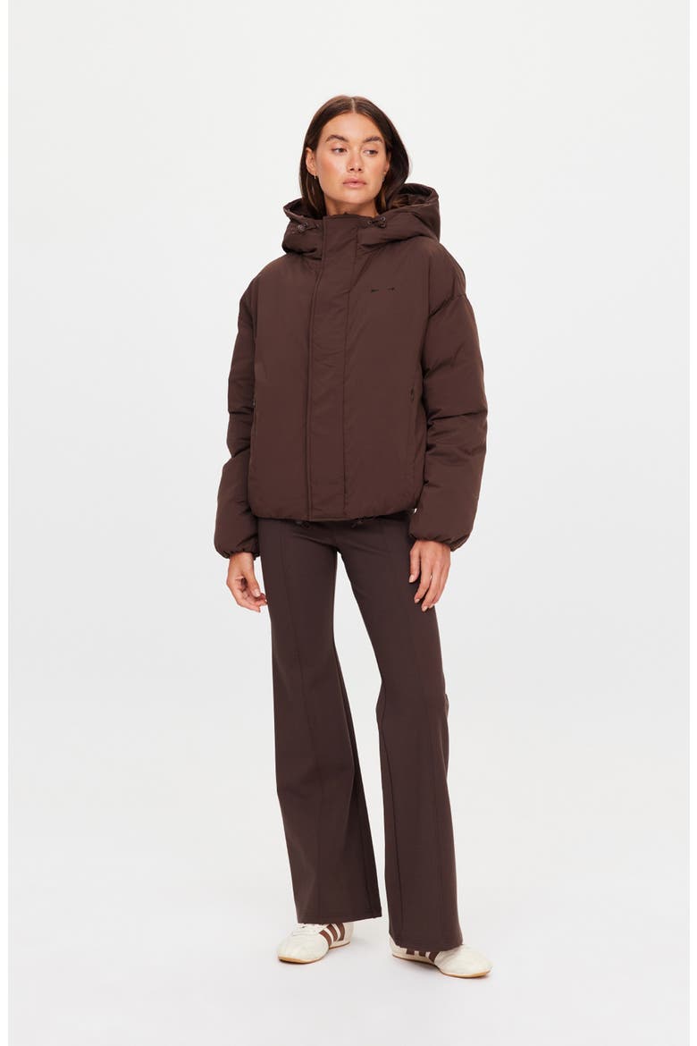Mercer Hooded Puffer Jacket, Alternate, color, BROWN