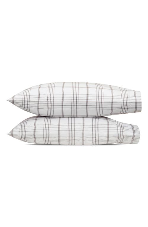 Matouk August Plaid Set Of 2 Pillowcases In Pattern