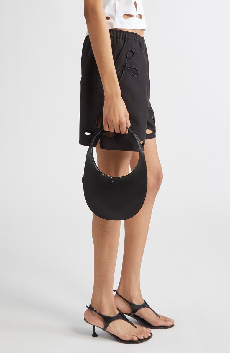 Coperni Swipe Leather Handbag, Alternate, color, Black