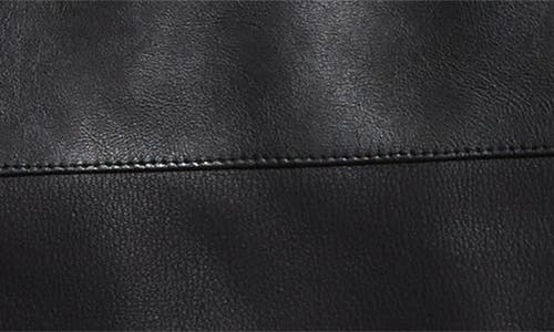 Junya Watanabe Faux Leather & Faux Fur Coat In Black