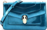 Pre-Owned Bvlgari Serpenti Forever Shoulder Bag Metallic Leather Small