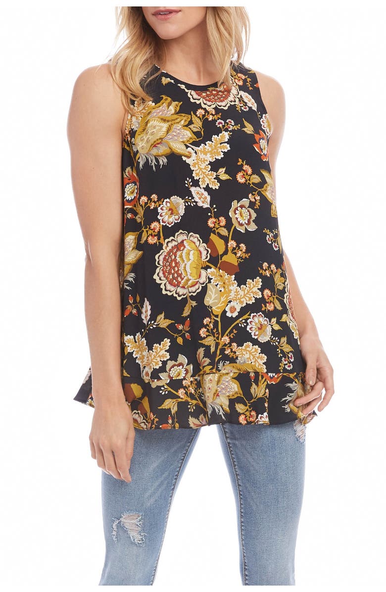 Karen Kane Ruffle Hem Tank, Alternate, color, 