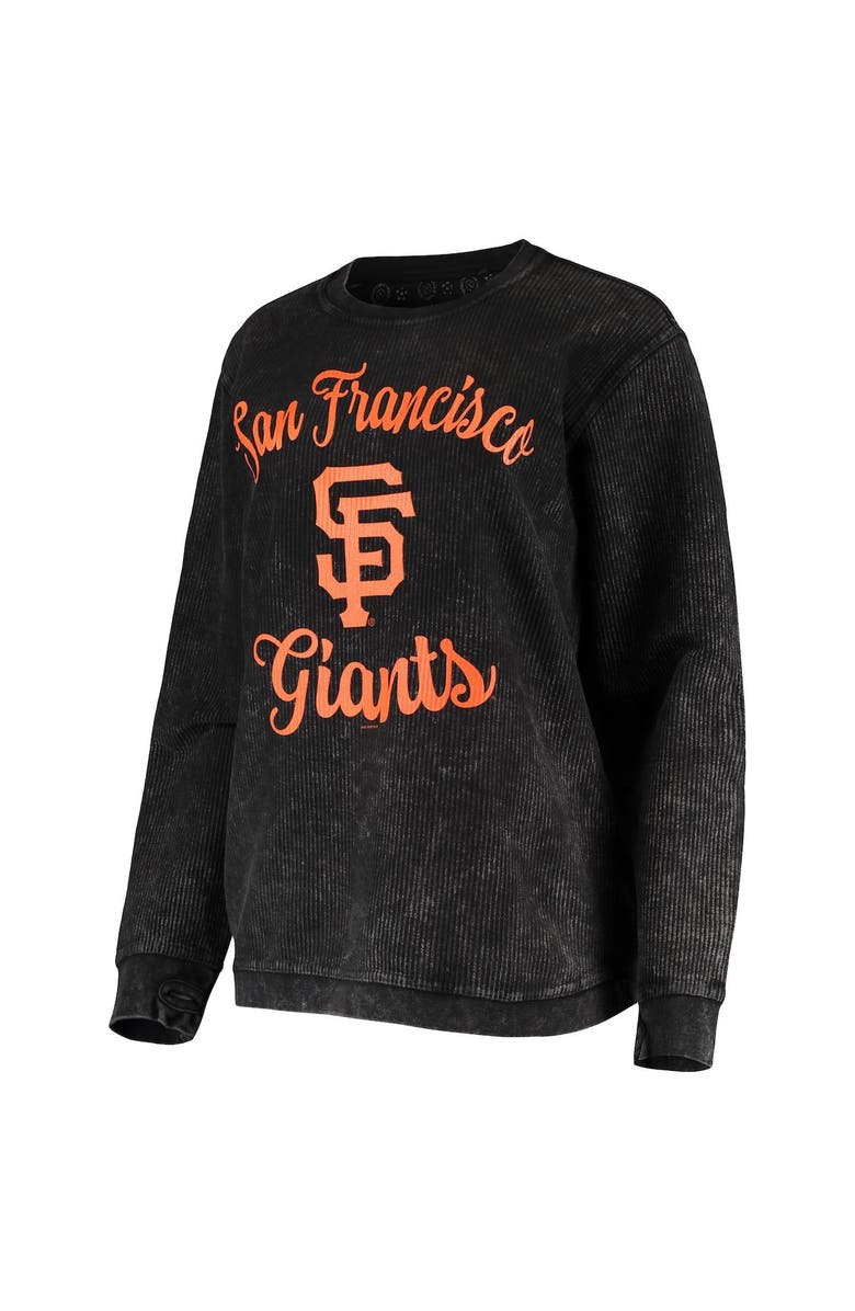G-III 4HER BY CARL BANKS Women's G-III 4Her by Carl Banks Black San Francisco Giants Script Comfy Cord Pullover Sweatshirt, Alternate, color, Black