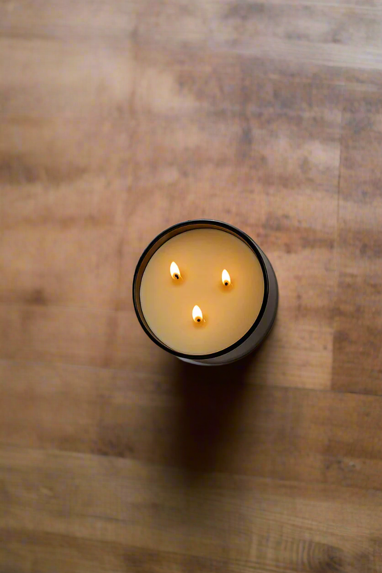 Midnight Garden (Lavender + Rosemary + Geranium) - Signature 3-Wick Candle, Alternate, color, Brown